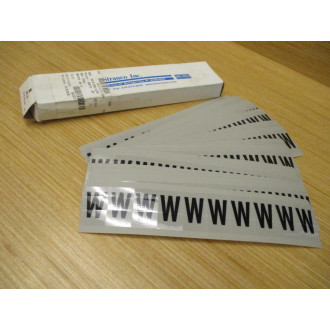 Stranco AM1-W Letter "W" Label AMI-W (Pack of 25)