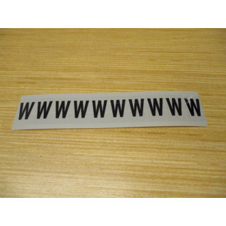 Stranco AM1-W Letter "W" Label AMI-W (Pack of 25)
