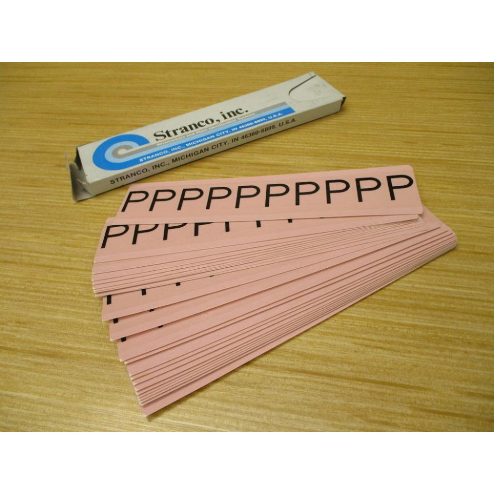 Stranco AM1-P Letter "P" Label AMI-P (Pack of 25)
