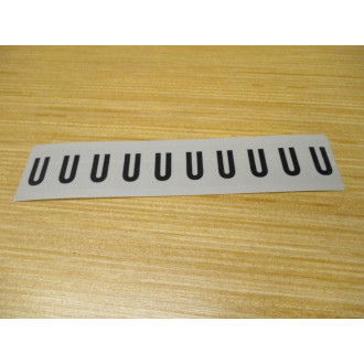 Stranco AM1-U Letter "U" Label AMI-U (Pack of 25)