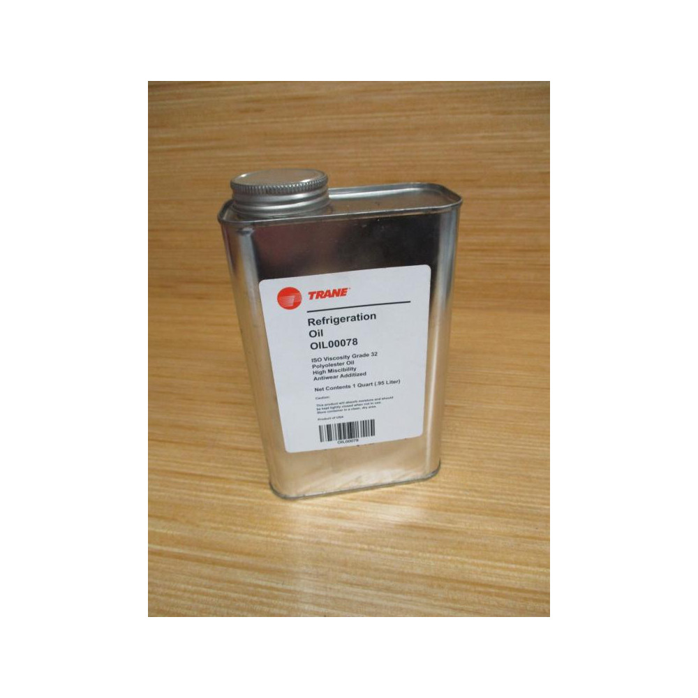 Trane OIL00078 Refrigeration Grade 32 - New No Box