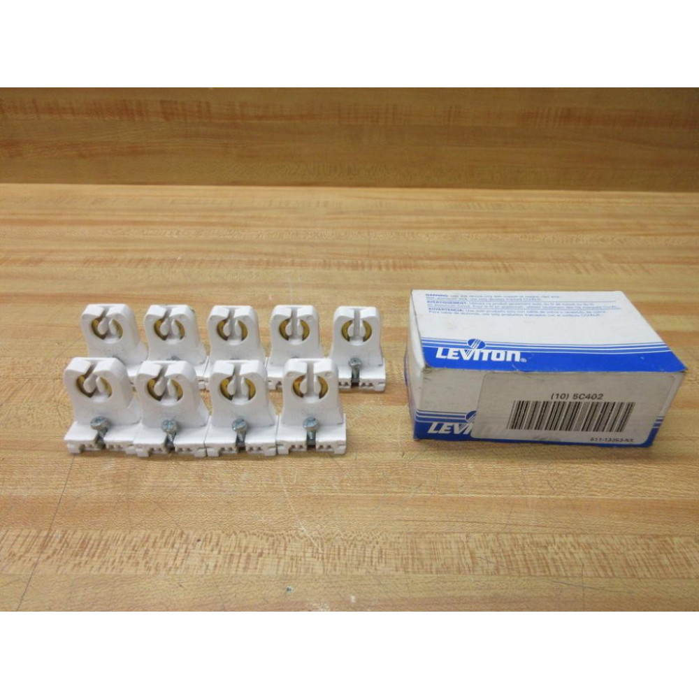 Leviton 5C402 Holder For Fluorescent Tube (Pack of 9)