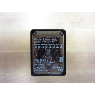 Potter & Brumfield KHAU-17A12-120 Relay KHAU-17A12-120V - Used
