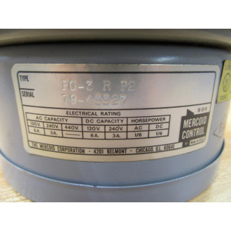 Mercoid Control PG-3 R P2 Pressure Differential Switch PG3RP2 - Used