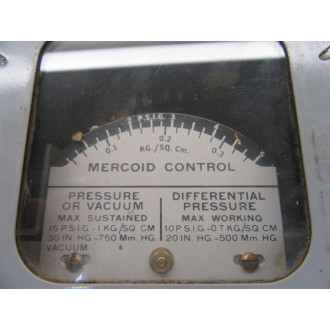 Mercoid Control PG-3 R P2 Pressure Differential Switch PG3RP2 - Used