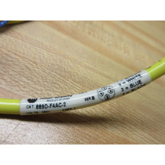 Allen Bradley 899D-F4AC-2 QD Cordset 899DF4AC2