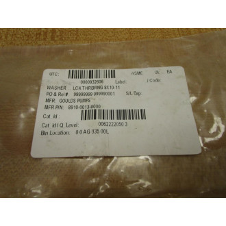 Goulds Pumps 8910-0013-0000 Washer, Lock Bearing 8910-0013