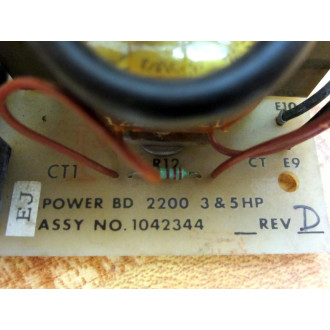 Nidec 1042344 Power Board 2200 3 & 5 HP - Used