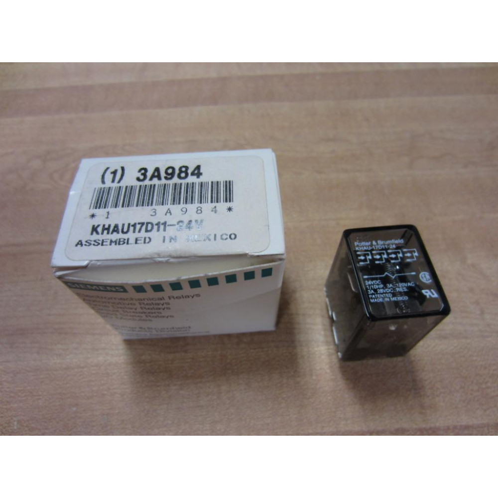 Potter & Brumfield KHAU-17D11-24V Relay KHAU-17D11-24 VDC