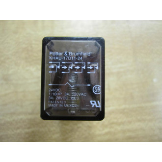 Potter & Brumfield KHAU-17D11-24V DC Relay KHAU-17D11-24VDC - Used