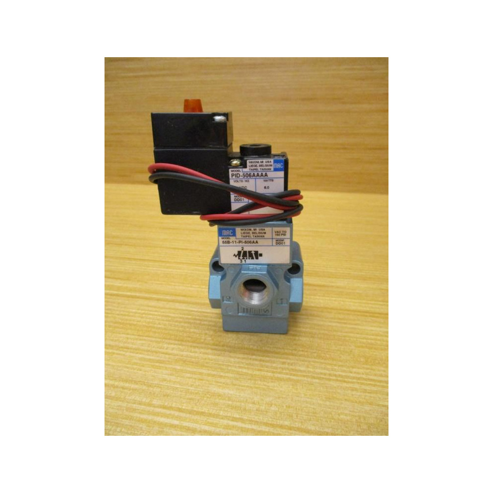 Mac Valves 55B-11-PI-506AA Solenoid Valve 55B11PI506AA - New No Box