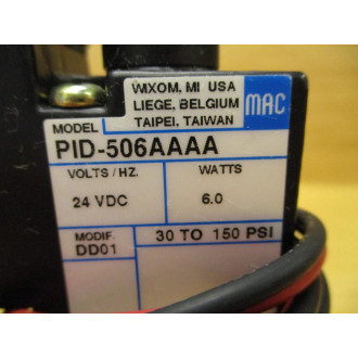 Mac Valves 55B-11-PI-506AA Solenoid Valve 55B11PI506AA - New No Box