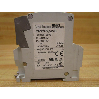 Fuji Electric CP32FS5WD 5A Circuit Breaker CP32F-S005 - Used