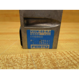 Festo VIGM-03-4,0 Manifold Block 116860 - Used