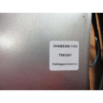 Asea Brown Boveri 3HAB5388-103 ABB Connection Plate WCable - Used