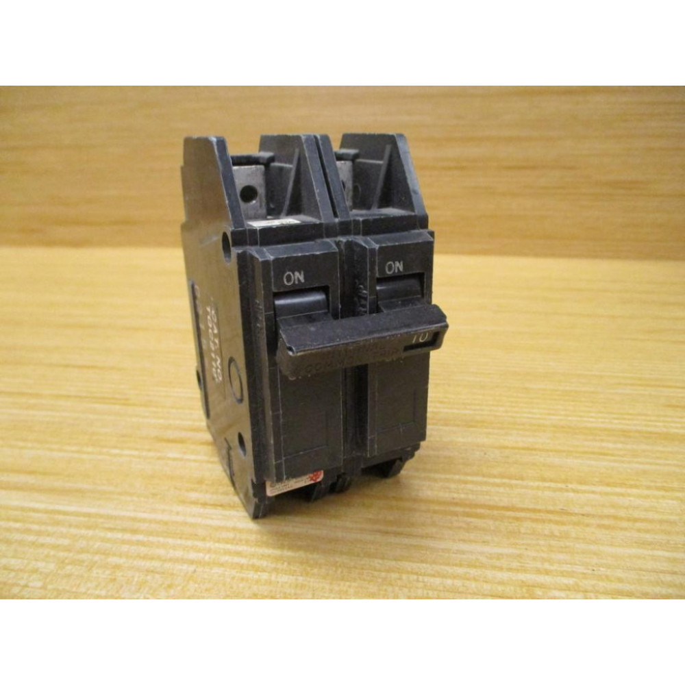 General Electric TQC2110 GE 10A 2 Pole Circuit Breaker - Used