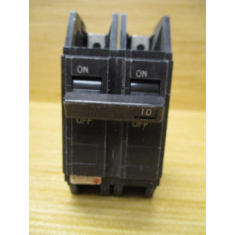 General Electric TQC2110 GE 10A 2 Pole Circuit Breaker - Used