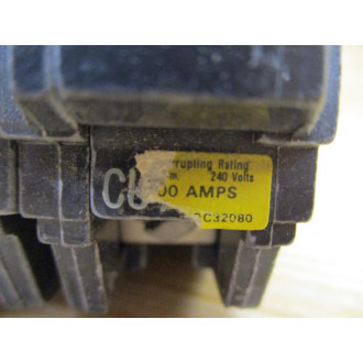 General Electric THQC32080 GE 80A Circuit Breaker - Used