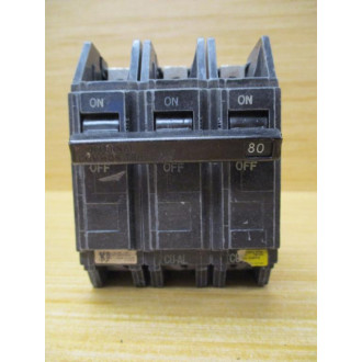 General Electric THQC32080 GE 80A Circuit Breaker - Used