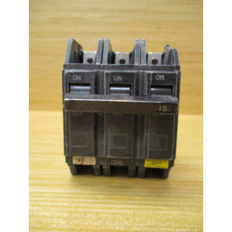 General Electric THQC32015 GE 15A Circuit Breaker Cracked Corner - Used