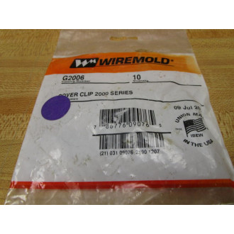 Wiremold G2006 Raceway Cover Clip (Pack of 10)
