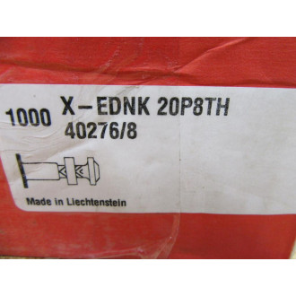 Hilti X-EDNK 20P8TH Fastener XEDNK20P8TH (Pack of 1000)