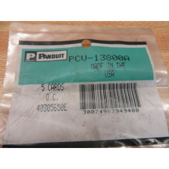 Panduit PCV-13800A Voltage Marker Card PCV13800A (Pack of 5)