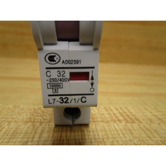 F&G L7-321C 32A Circuit Breaker L7321C - Used