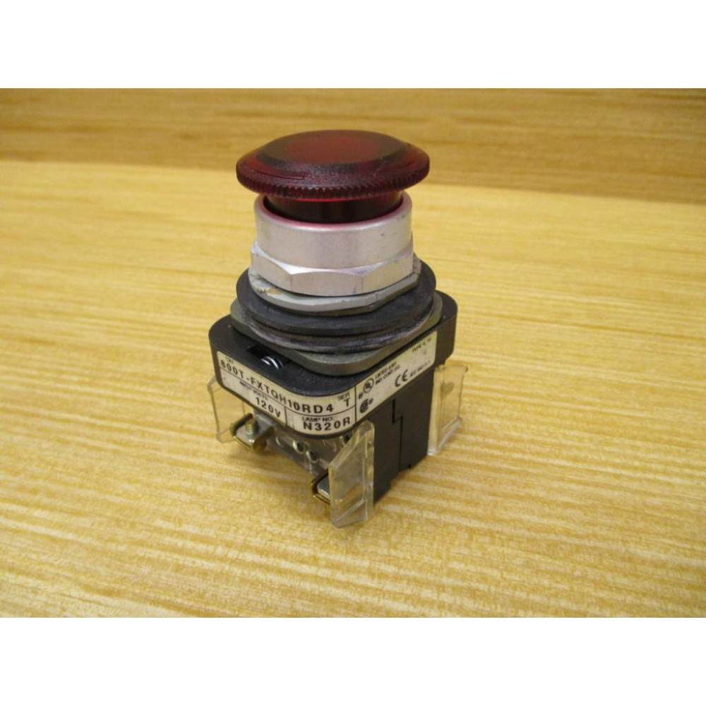 Allen Bradley 800T-FXTQH10RD4 Push Button 800TFXTQH10RD4 Series T - Used