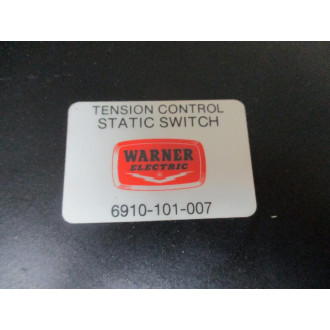 Warner Electric 6910-101-007 Tension Control Static Switch - Used