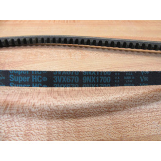 Goodyear 3VX670 Matchmaker HY-T Wedge Belt Super HC 9NX1700