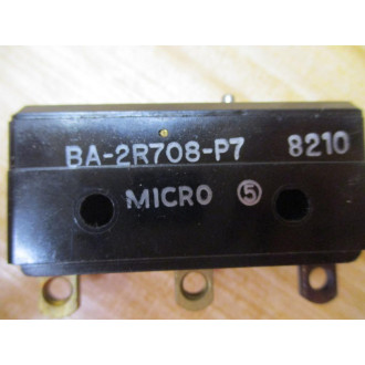 Micro Switch BA-2R708-P7 Honeywell BA2R708P7 - Used