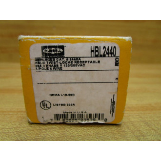 Hubbell HBL-2440 Twist-Lock Receptacle HBL2440