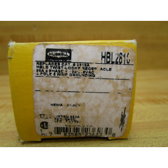 Hubble HBL 2810 Twist-Lock Receptacle HBL2810