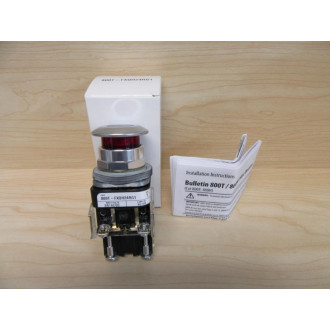 Allen Bradley 800T-FXQH24RG1 Red Button 800TFXQH24RG1 WO Contacts