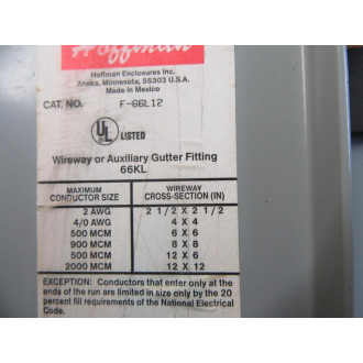 Hoffman F66L12 Straight Section 18490 W19506-097 44 LSGQR