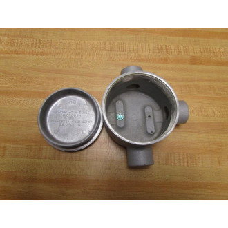 Appleton GUA-GUEB Conduit Outlet Box GR-EFHC-GUA 3-Way 34" - New No Box