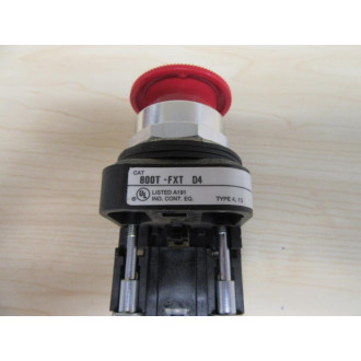 Allen Bradley 800T-FXT D4 Pushbutton 800TFXTD4 Red w800T-XD4 - New No Box