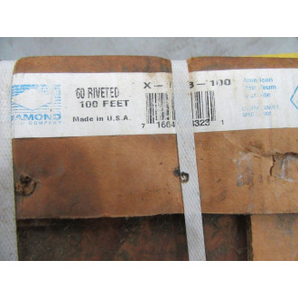 Diamond Chain X-1233-100 Riveted Chain X1233100