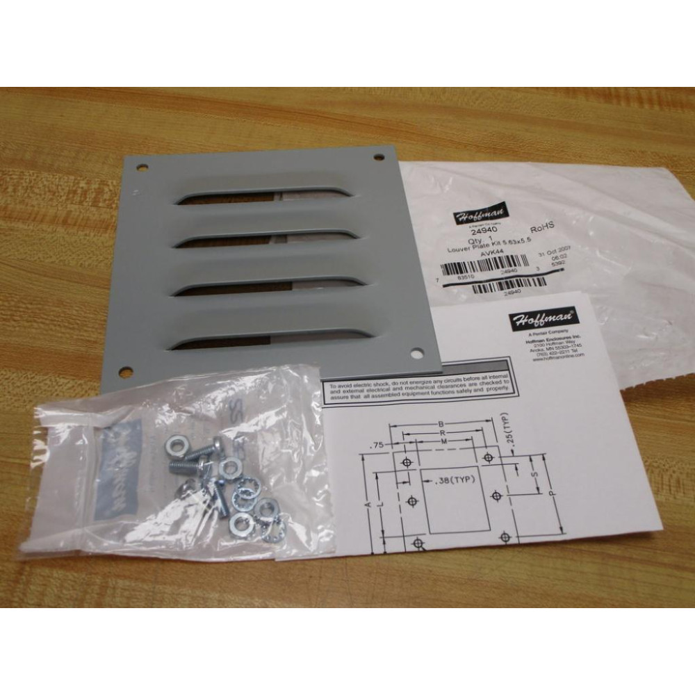 Hoffman AVK44 Louver Plate Kit 24940