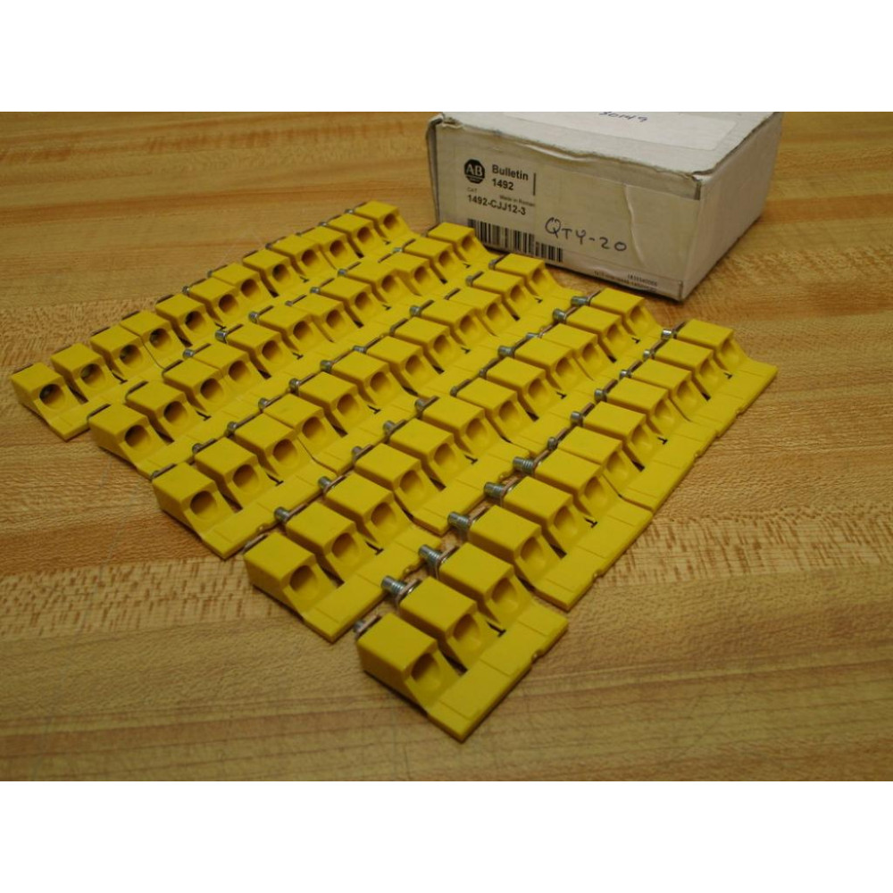Allen Bradley 1492-CJJ12-3 Center Jumper 1492CJJ123 (Pack of 20)