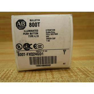 Allen Bradley 800T-FXQ24GD1 Push-Pull Button 800TFXQ24GD1