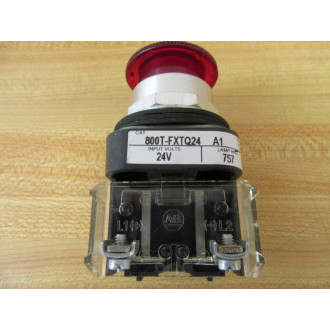 Allen Bradley 800T-FXTQ24 A1 Button 800T-FXTQ24A1 Red W800T-XA4,800T-Blank - New No Box
