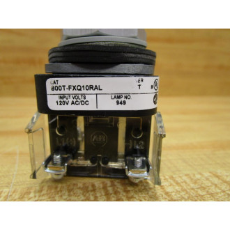 Allen Bradley 800T-FXQ10RAL Button 800TFXQ10RAL Red Lens - New No Box