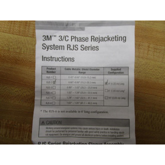 3M RJS-2 4' Rejacketing Sleeve RJS2