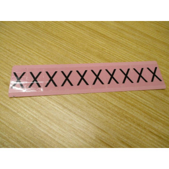 Stranco AMI-X "X" Label AM1-X (Pack of 25)