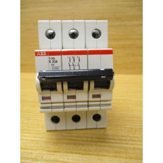 ABB S 283 K 20A 20A Circuit Breaker S283K20A Cracked (Pack of 2) - Used