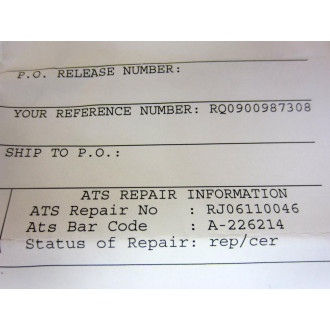 Siemens 505-6851 RBC Card 5056851 Repair No.RJ06110046 - Refurbished