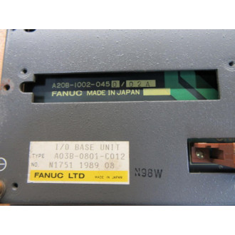 Fanuc A03B-0801-C012 IO Base Unit Connector Insulator Chipped - Used