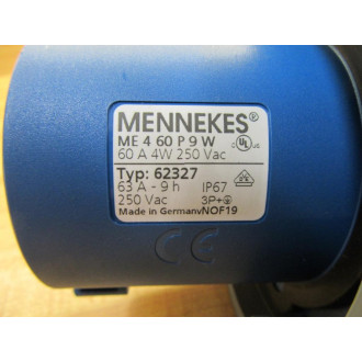 Mennekes ME 4 60 P 9 W Water Tight Plug ME460P9W - New No Box